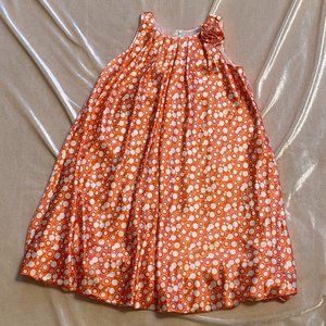US Angels Orange & White Girls Retro Bubble Skirt Dress